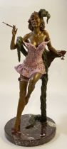 Elie Hazak - Bronze Sculpture, Calico Queen