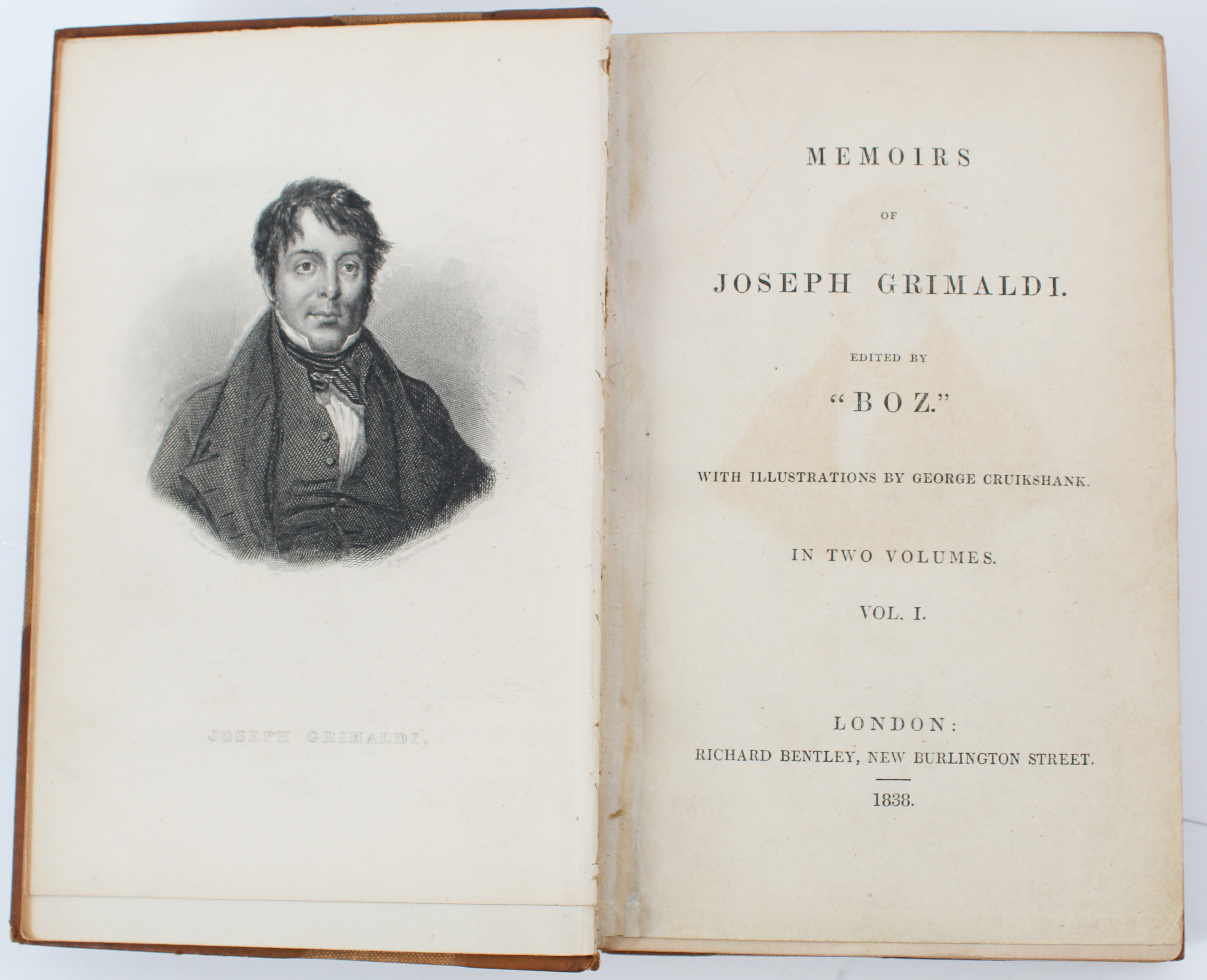Dickens [Boz], Memoirs of Joseph Grimaldi 1st Ed - Image 3 of 4