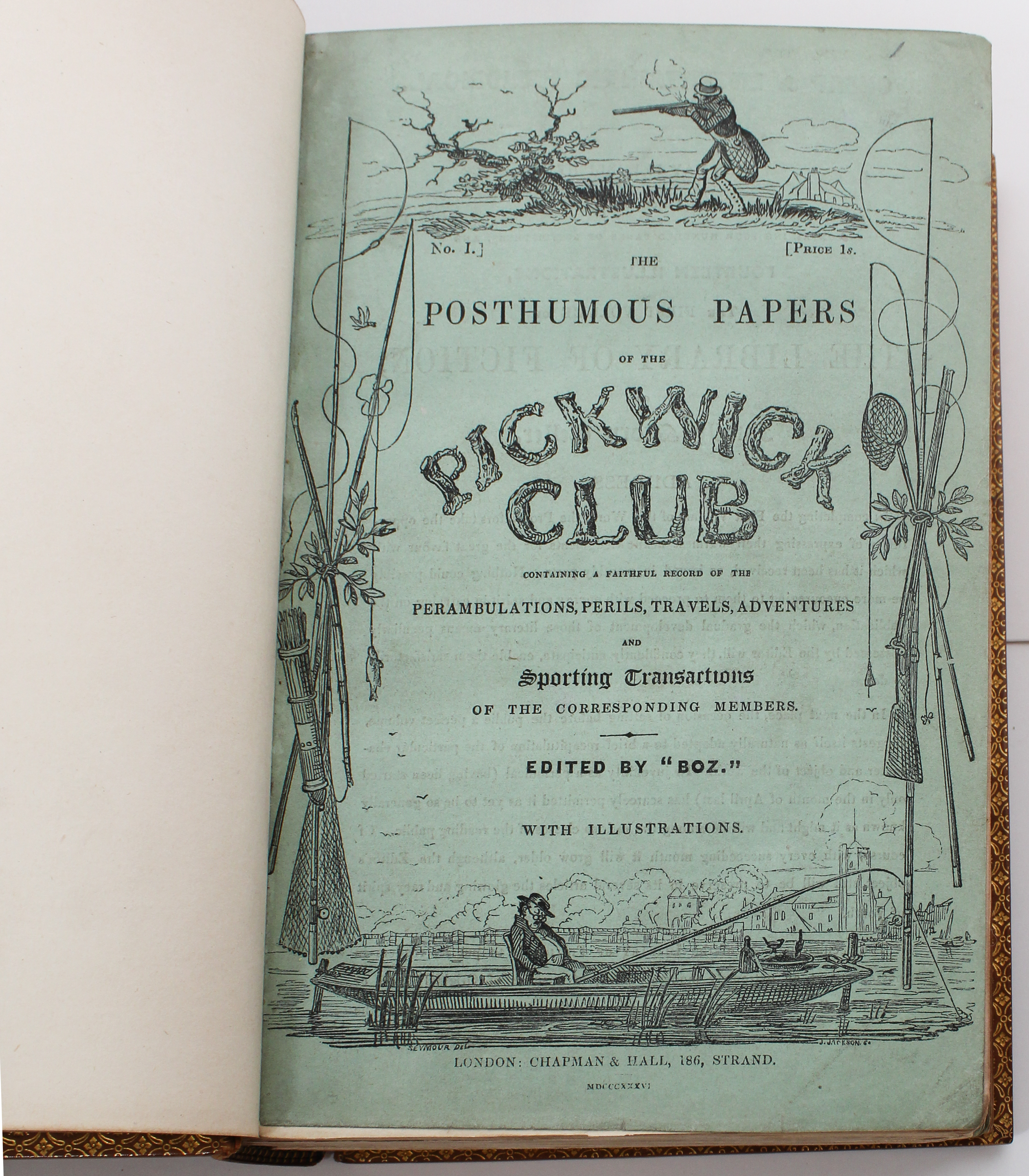 Dickens, Pickwick Papers, Book Form 1836 - Image 2 of 6