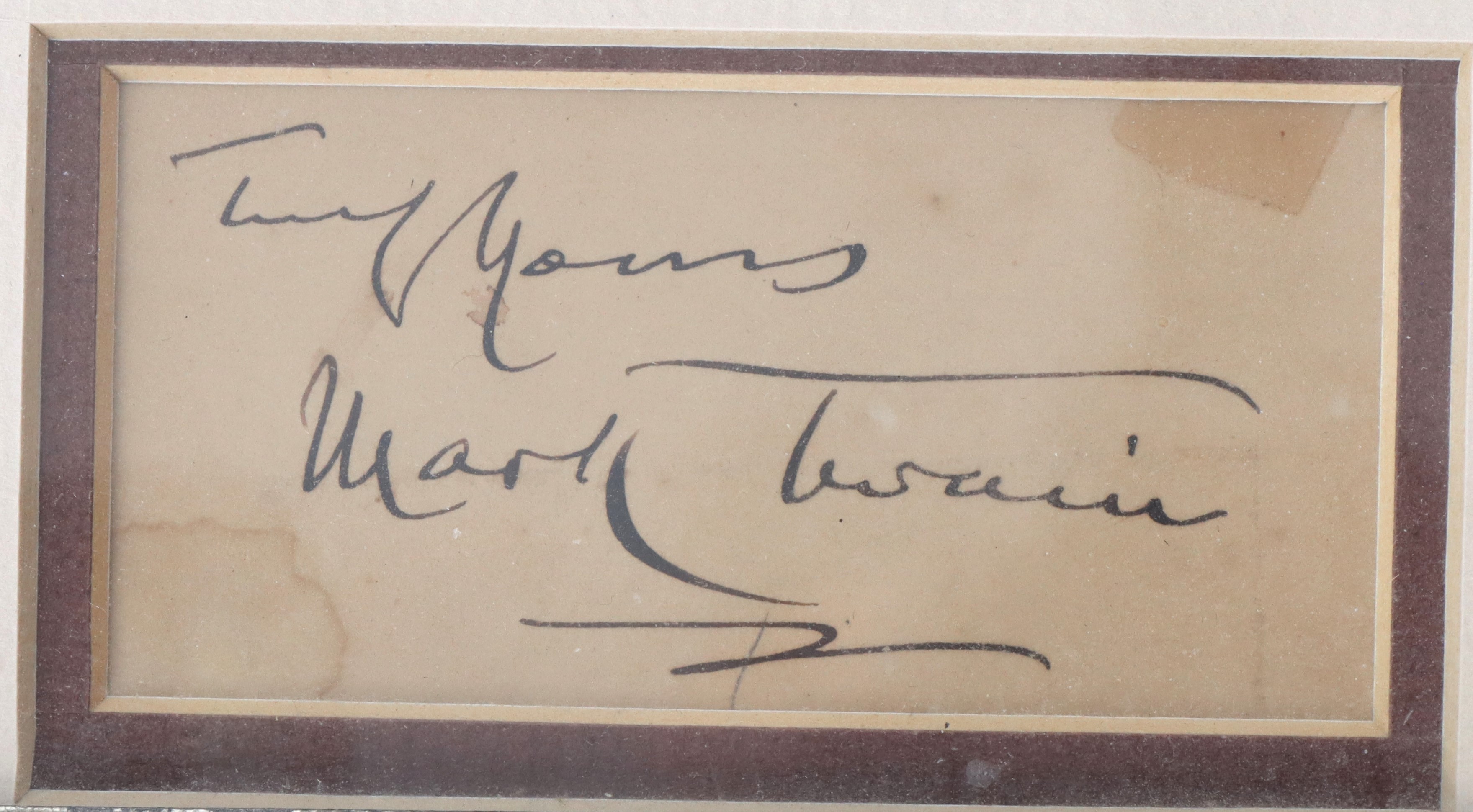 Historic Mark Twain Autograph w/ Iconic Photo - Image 3 of 4