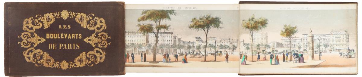 French Hand-Colored Views Of Paris ca 1855