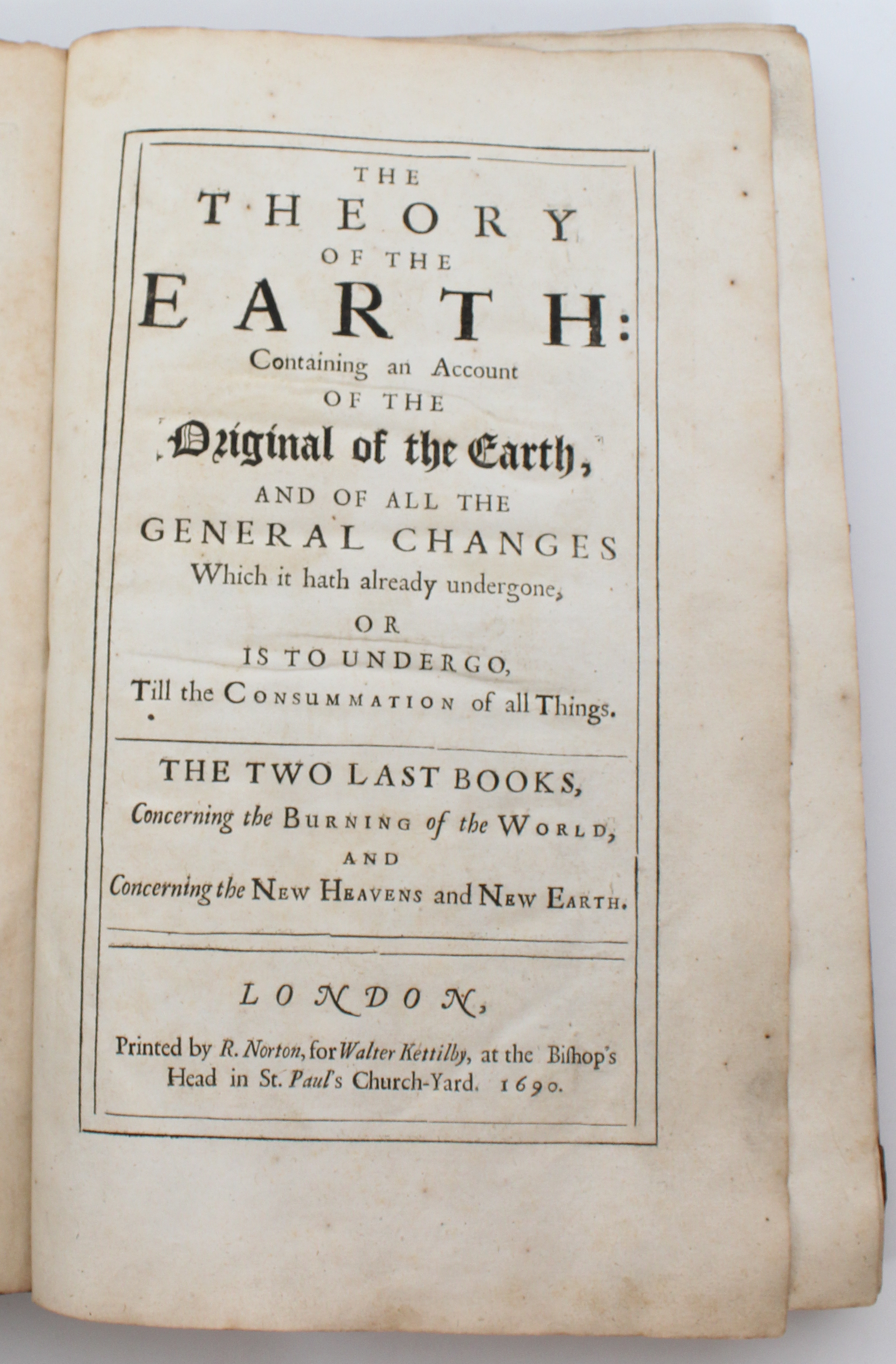 The Theory Of The Earth 1690 - Image 5 of 15