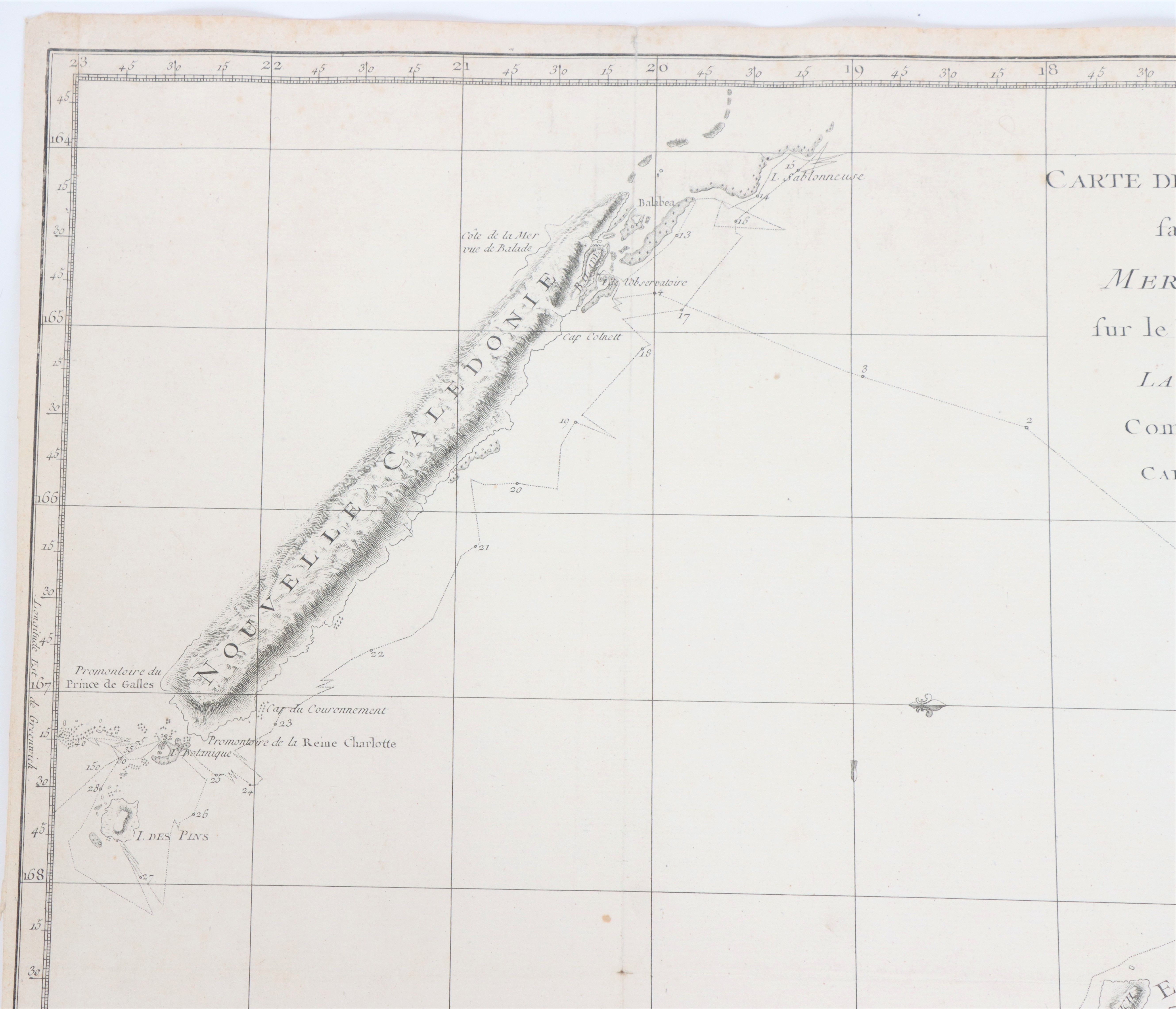 Captain James Cook Map of New Caledonia 1778 - Image 2 of 13