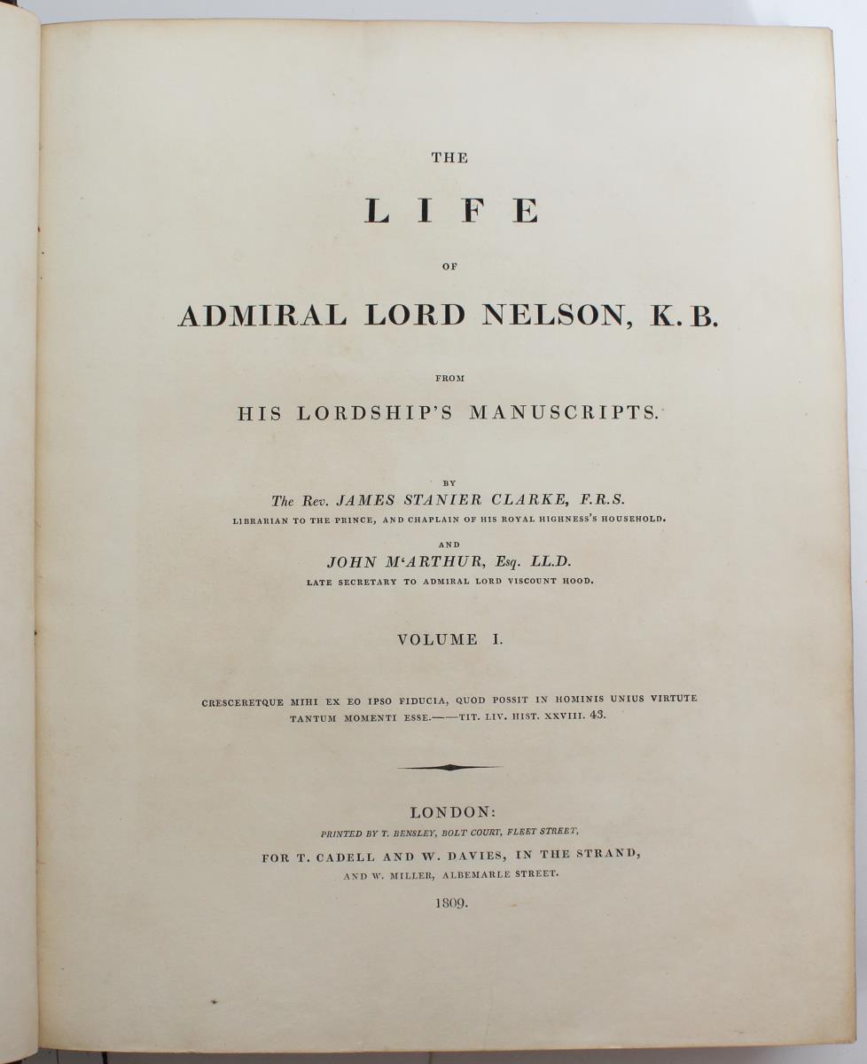 Life of Admiral Lord Nelson, Clarke, M'Arthur 1809 - Image 6 of 7