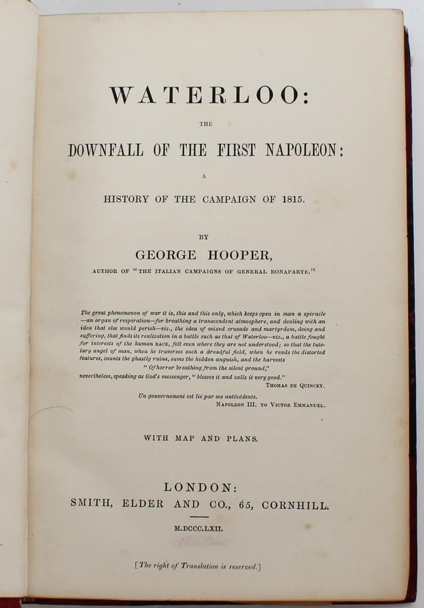 Waterloo: Downfall Of First Napoleon, 1815 Hooper - Image 4 of 7