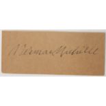 Rare Herman Melville Autograph