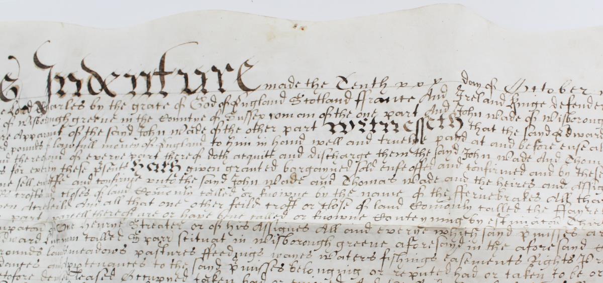 Indentured Servant Contract 1646 - Image 5 of 7