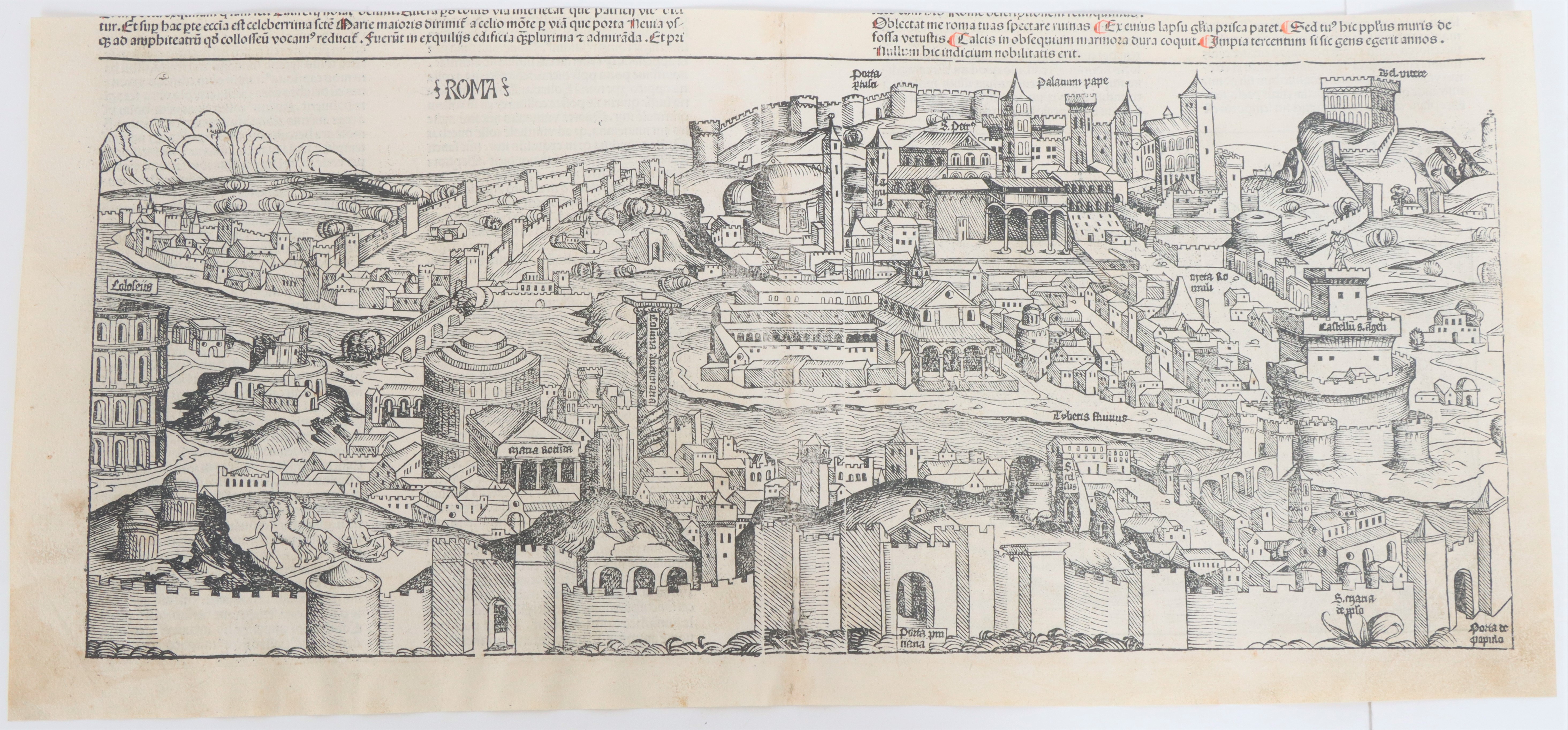 Late 15th Century Engraving of Rome - Image 11 of 11