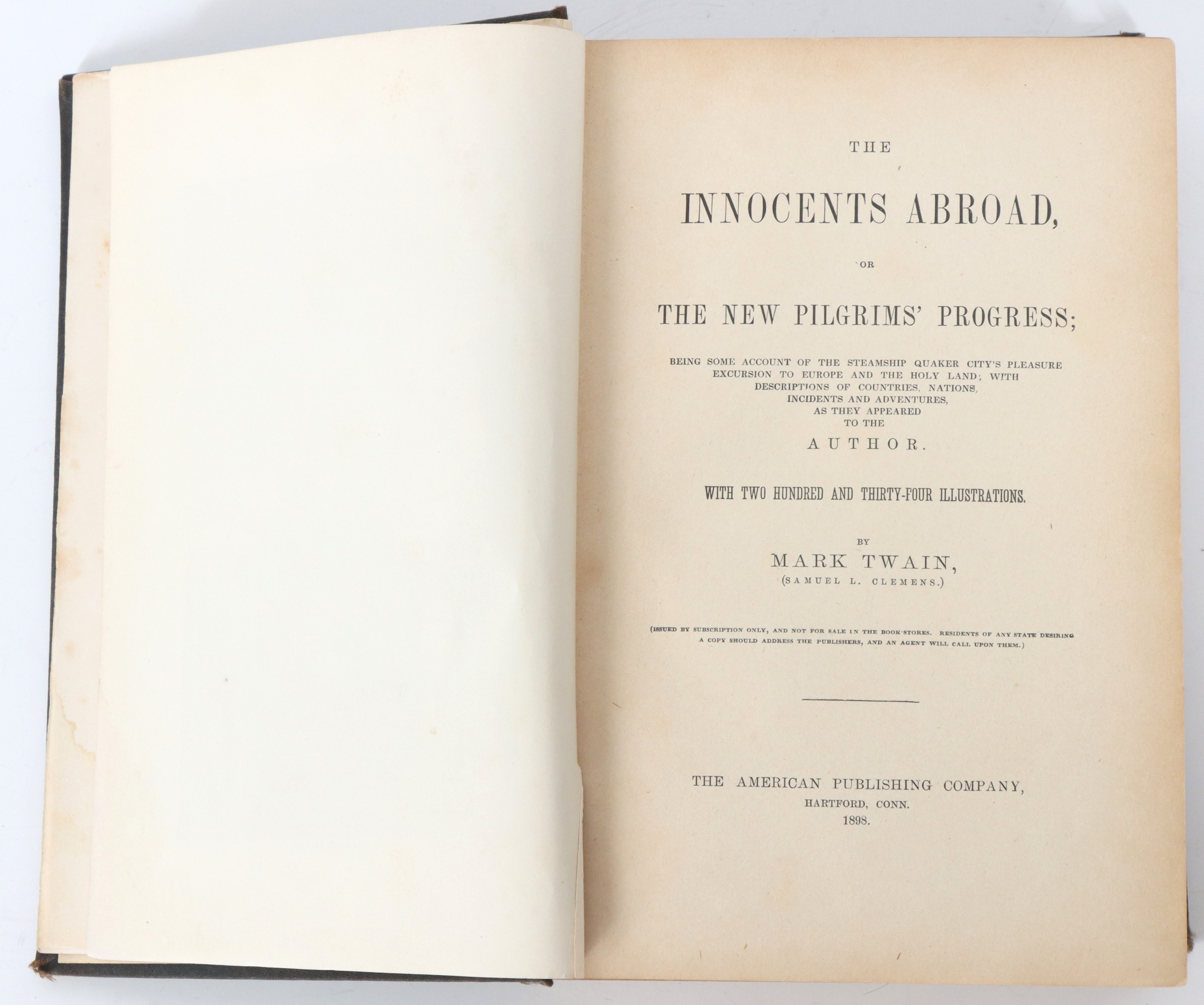 Mark Twain Book; The Innocents Abroad Or The New Pilgrim’s Progress - Image 10 of 13