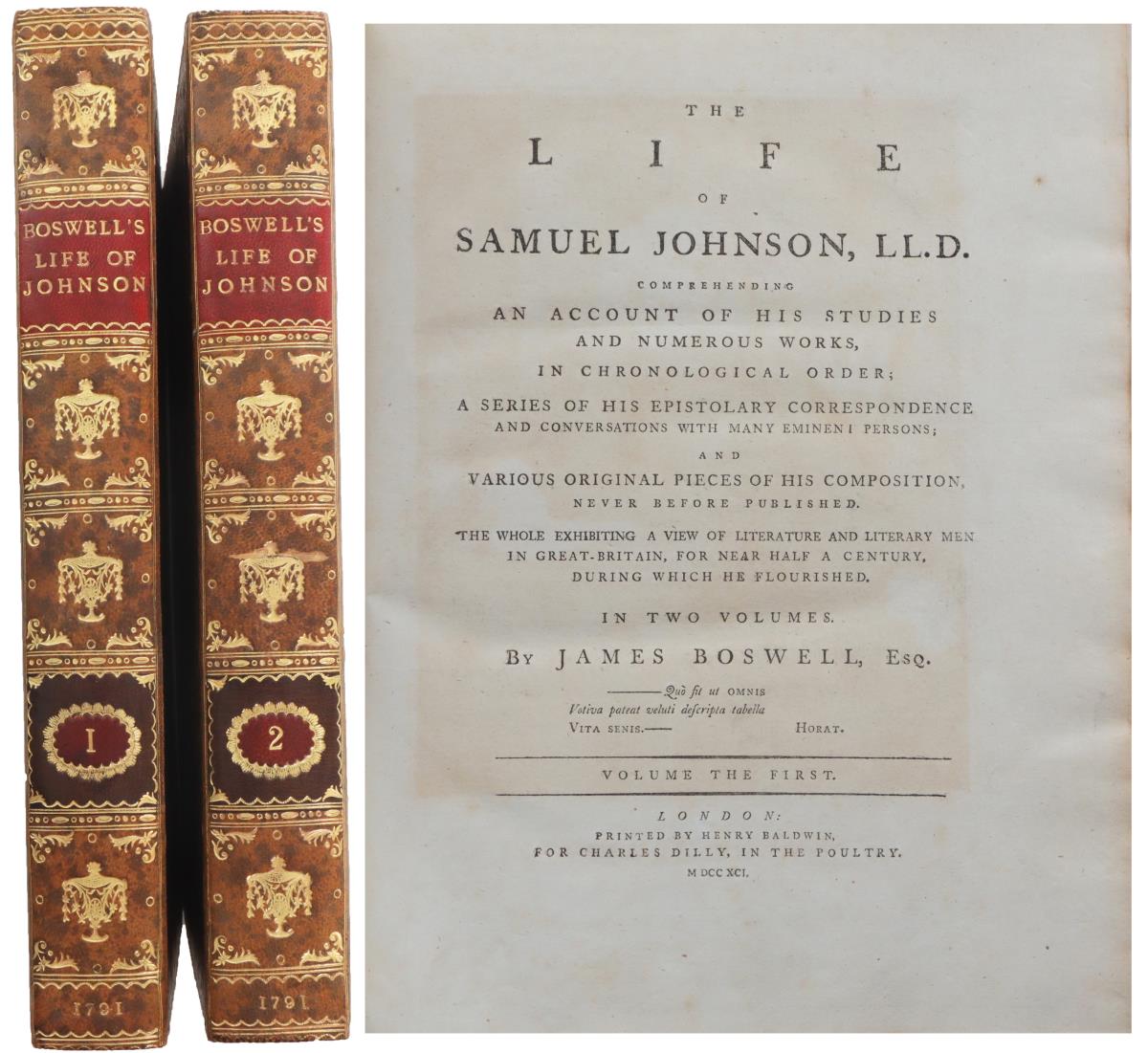 Boswell, The Life of Samuel Johnson 1st Ed 1791
