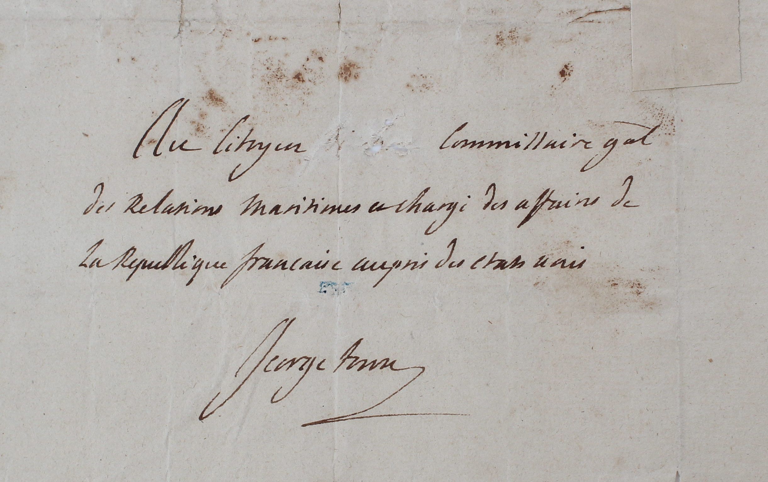 Letter Written And Signed By Lafayette 1803 - Image 4 of 4