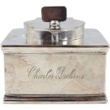 Charles Dickens Sheffield Silver Plate Inkwell
