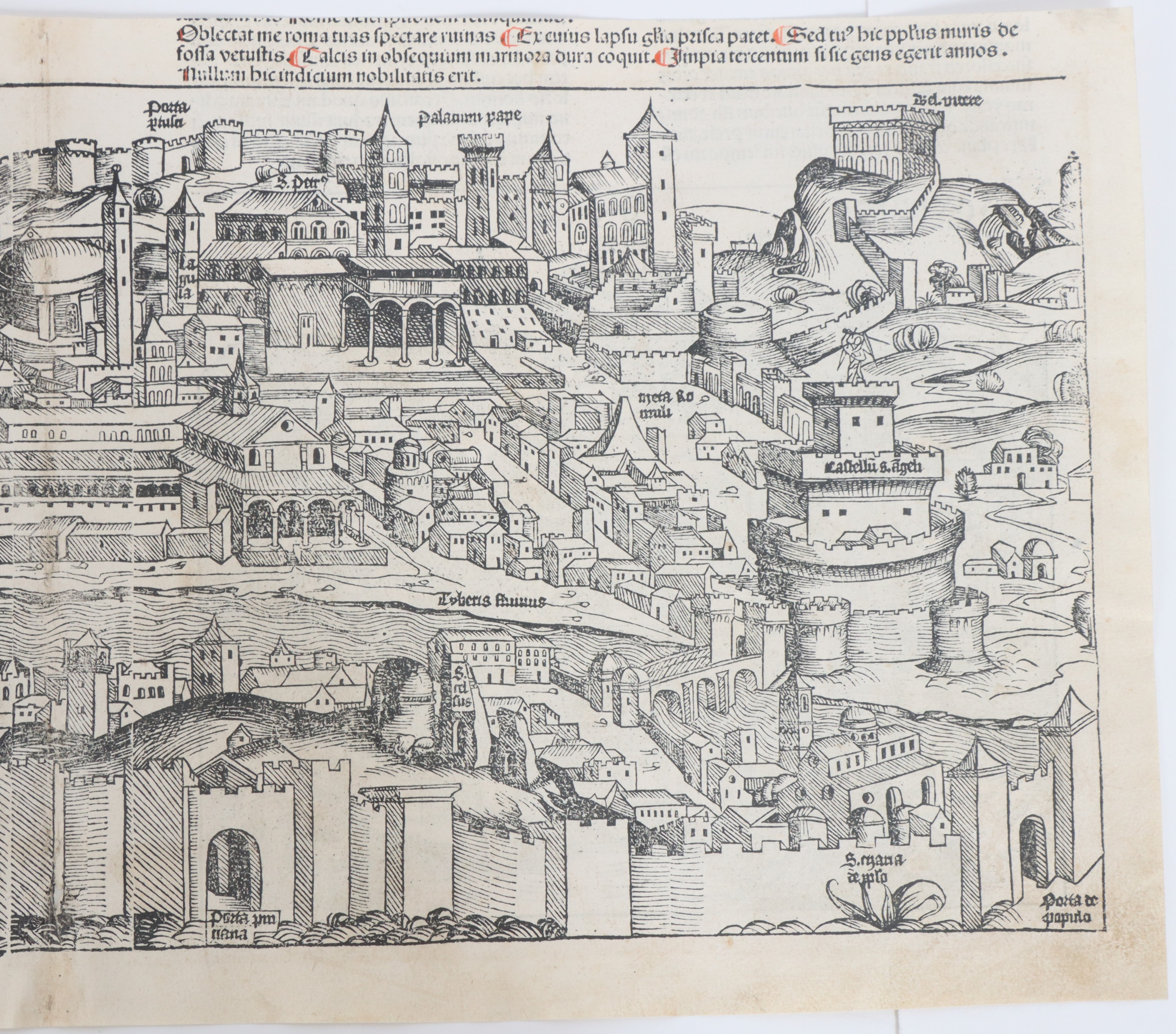 Late 15th Century Engraving of Rome - Image 3 of 11