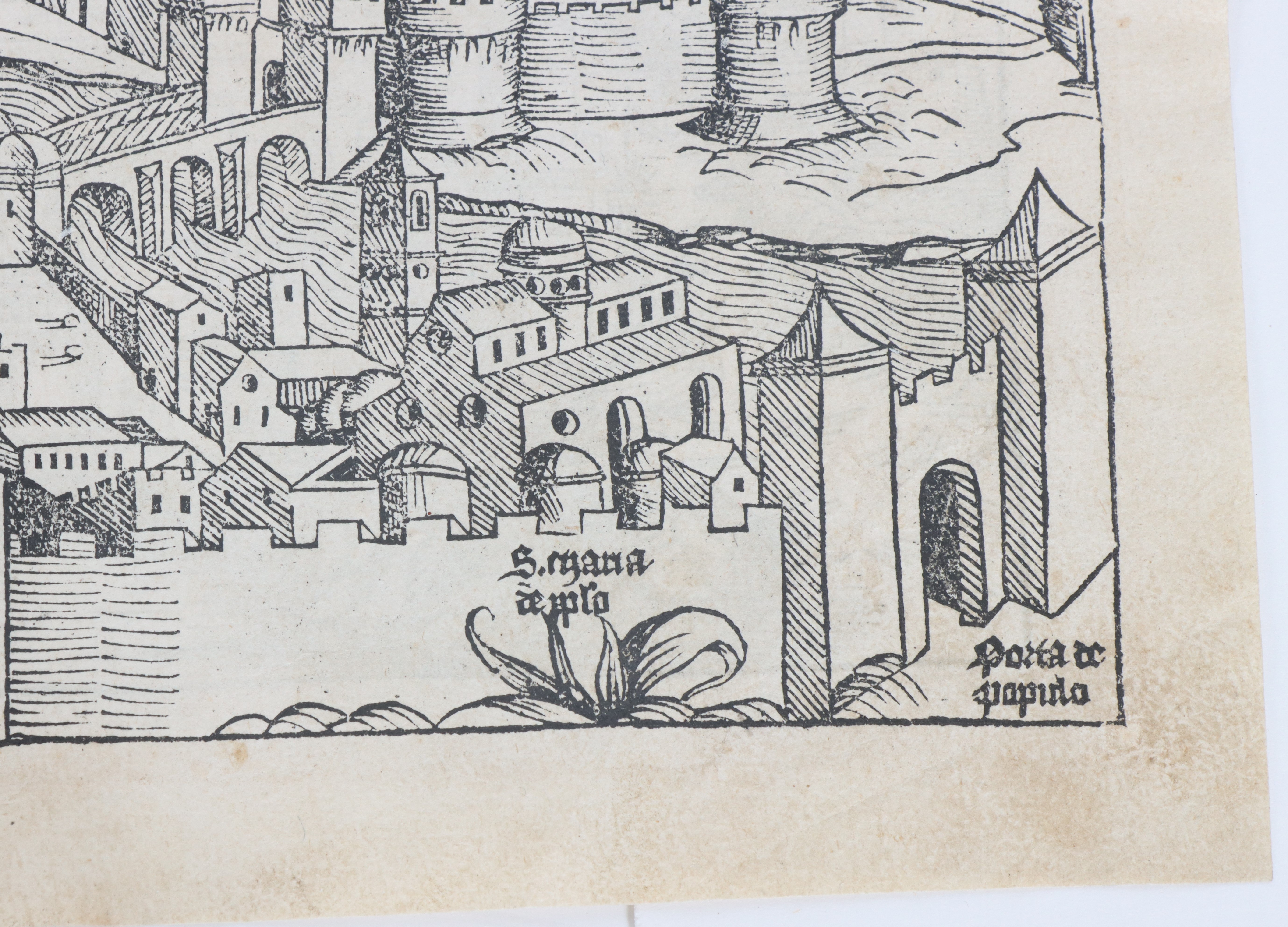 Late 15th Century Engraving of Rome - Image 4 of 11