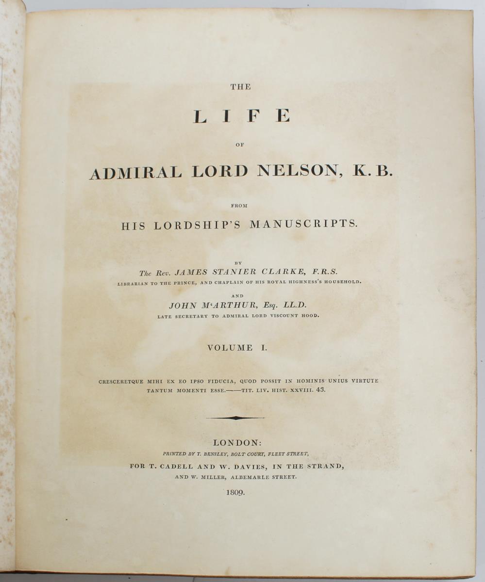 Life of Lord Nelson from His Lordship’s Manuscript - Image 5 of 7