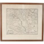 Old antique map of Hungary by Henricus Hondius 1641