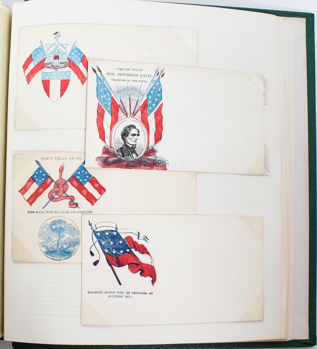 Two U.S. Civil War Patriotic Cover Albums 1860’s - Image 7 of 7