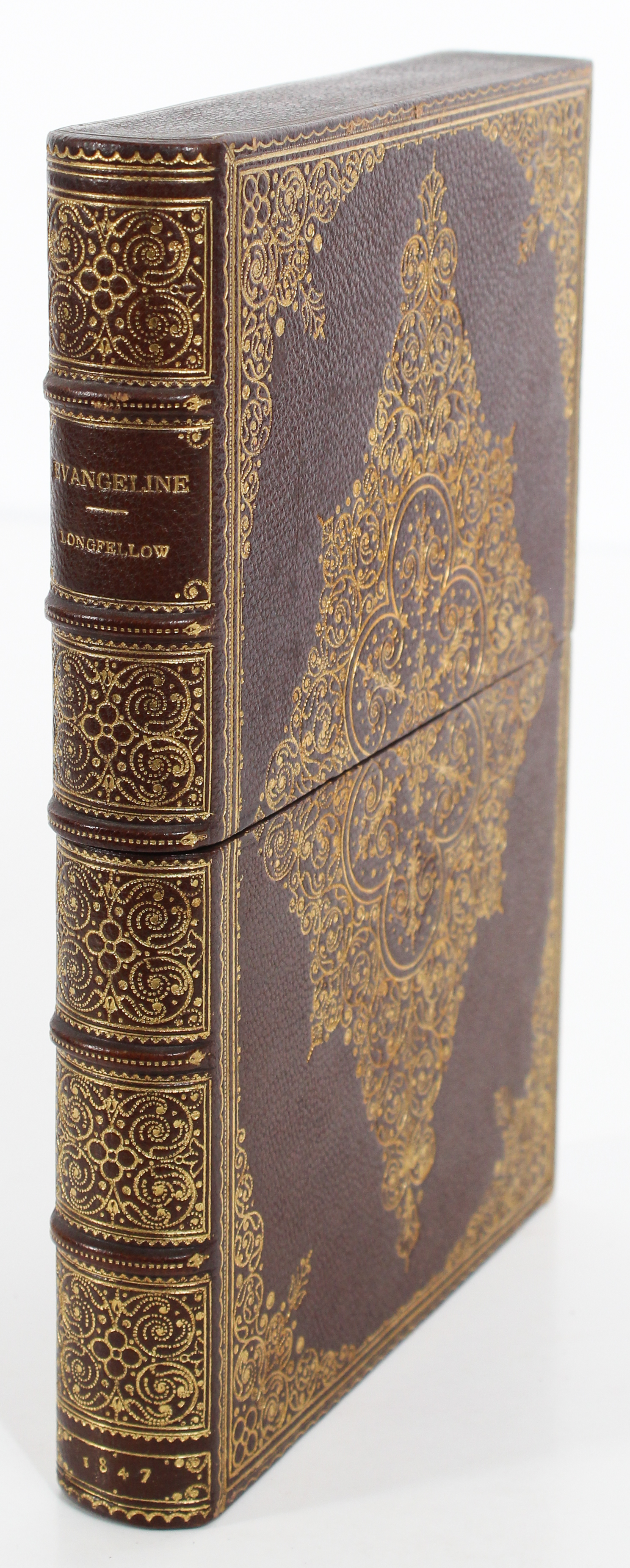 Evangeline, Longfellow, First Ed 1847 with Letter