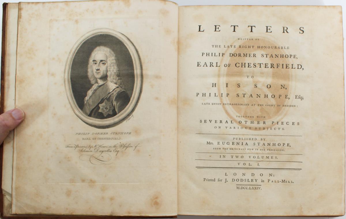 Letters from Lord Chesterfield To .. Son, First Ed - Image 6 of 7