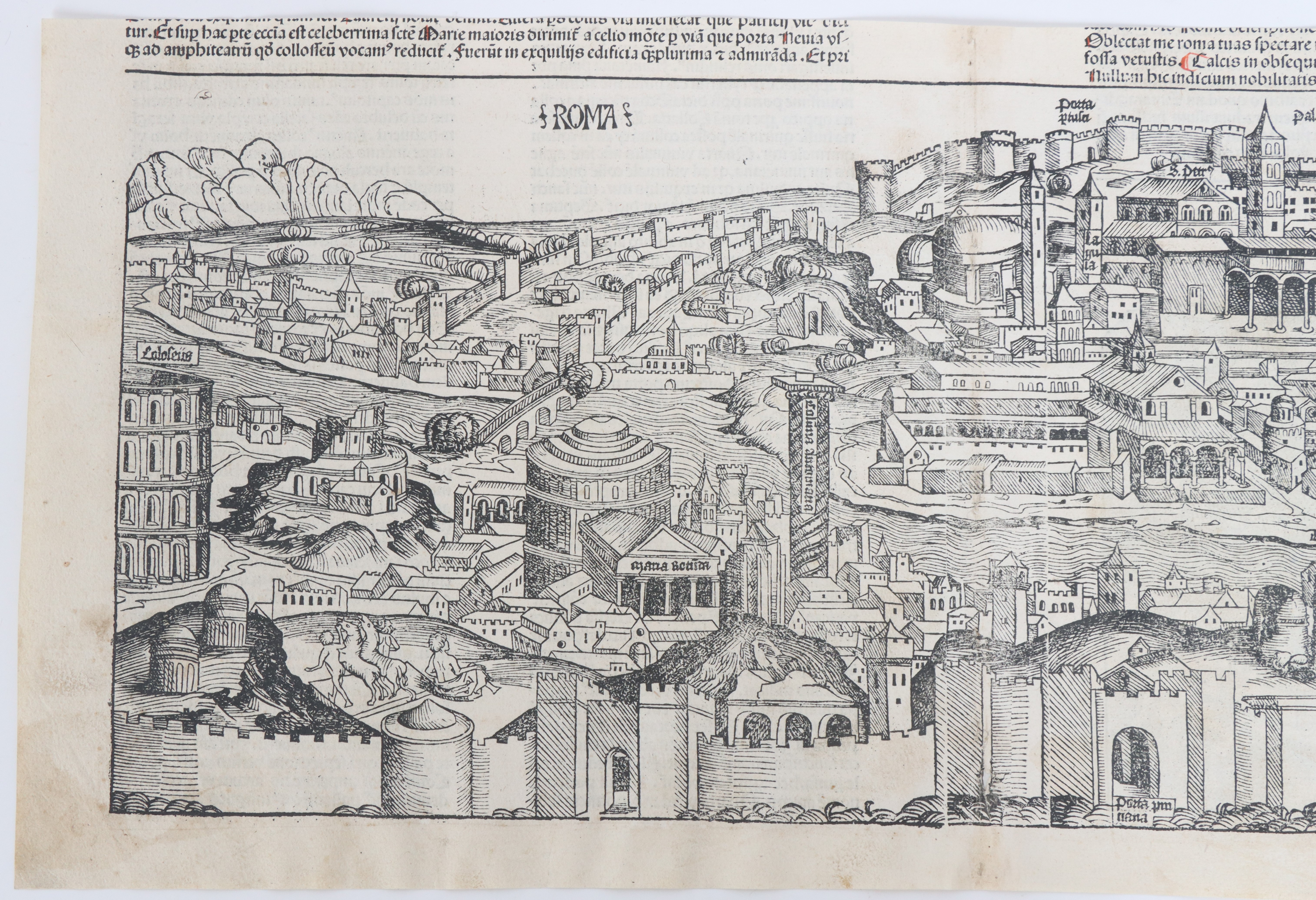Late 15th Century Engraving of Rome - Image 2 of 11