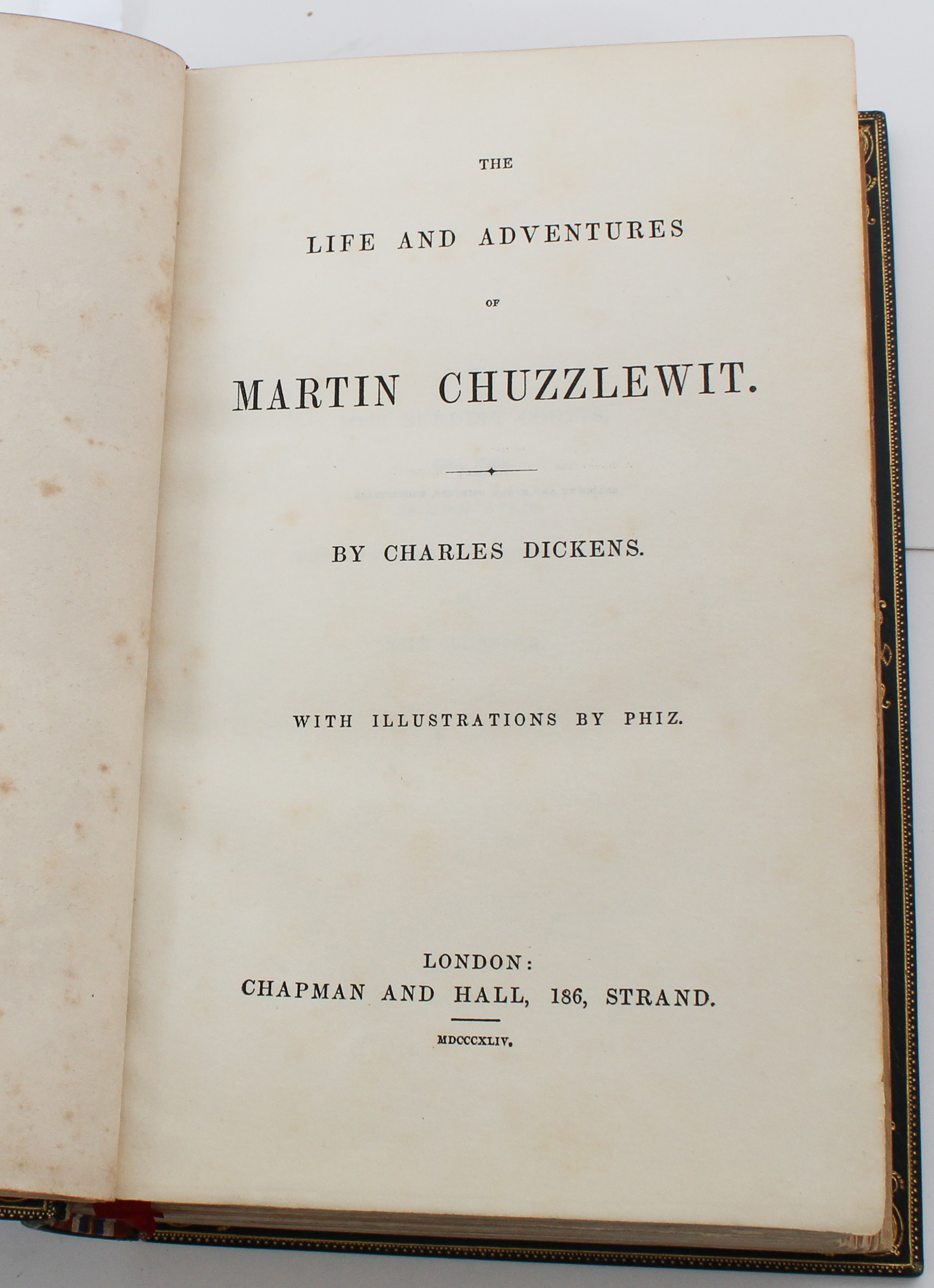 Charles Dickens, Martin Chuzzlewitt, First Ed 1844 - Image 6 of 6