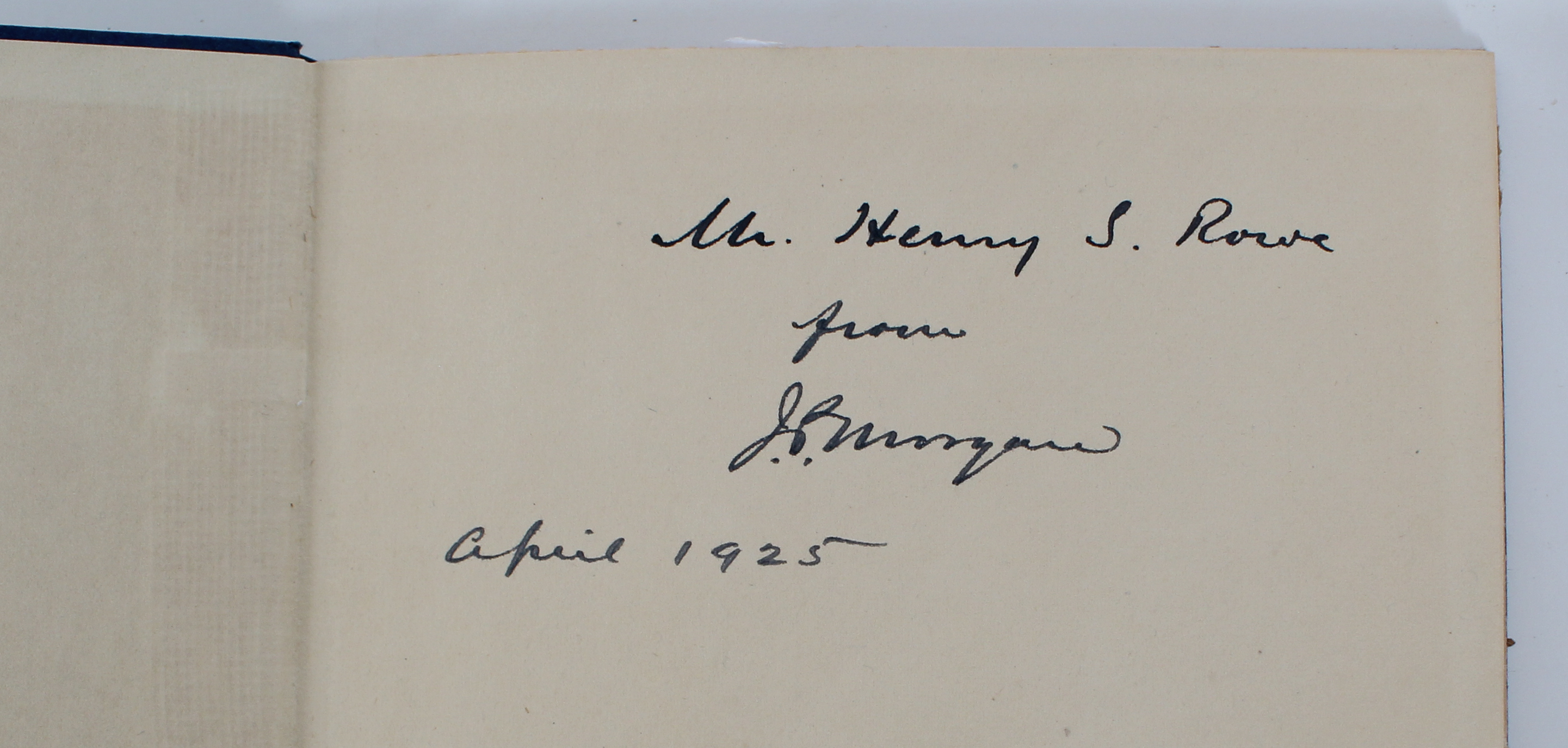 Book Signed by JP Morgan, Cruikshank Notes 1925 - Image 4 of 6
