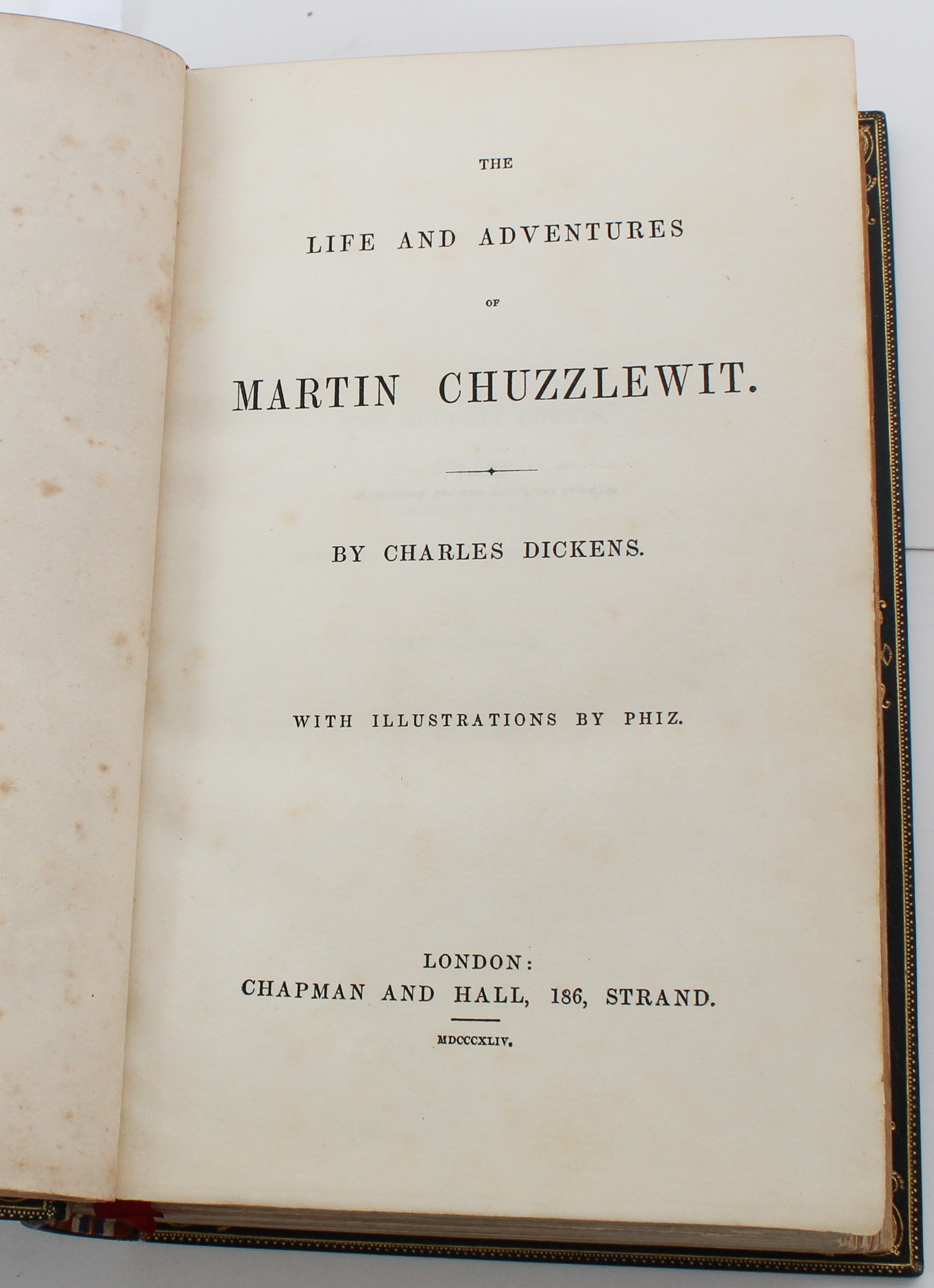 Charles Dickens, Martin Chuzzlewitt, First Ed 1844 - Image 5 of 6