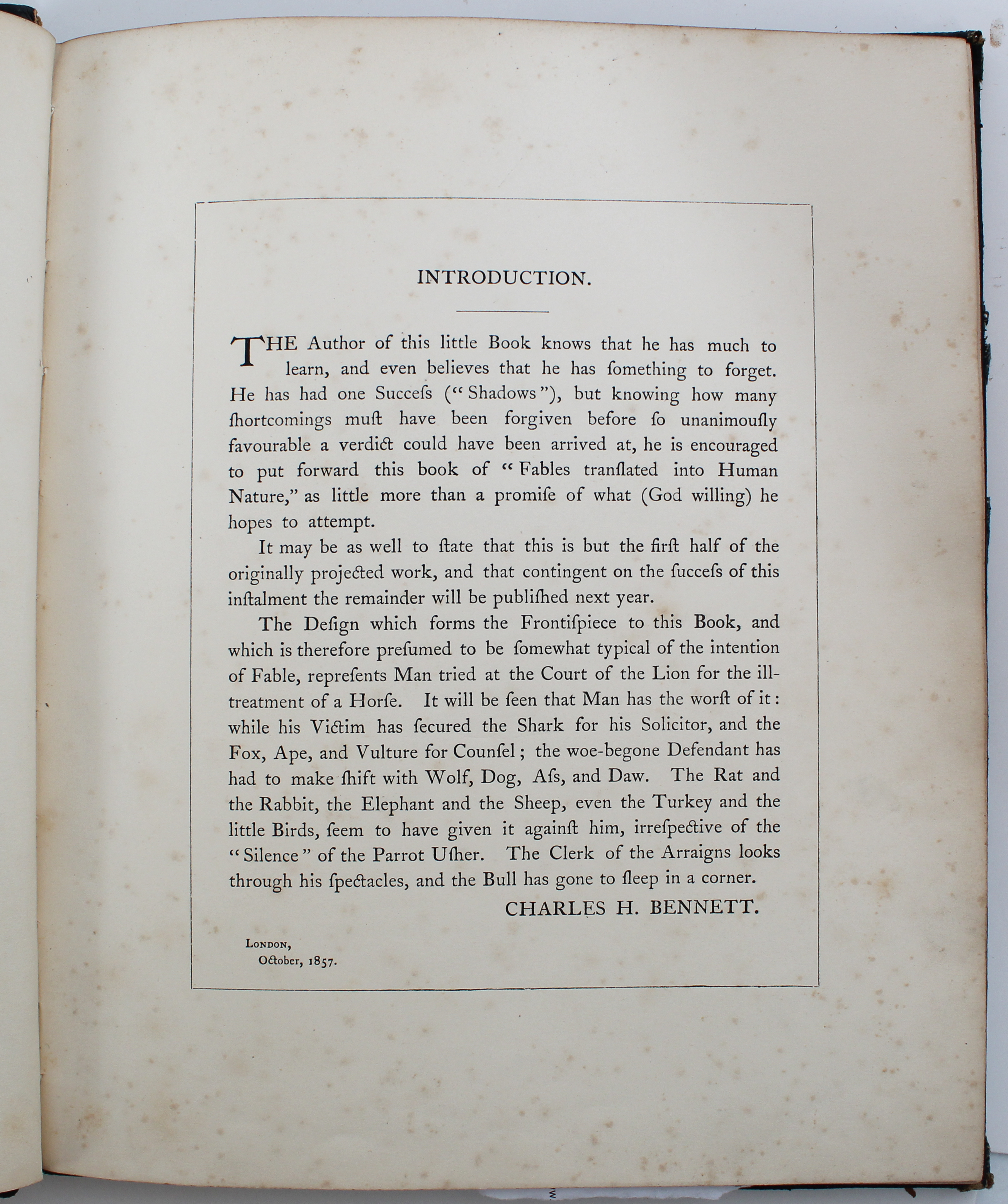 The Fables of Aesop, Charles Bennett 1857 - Image 6 of 7