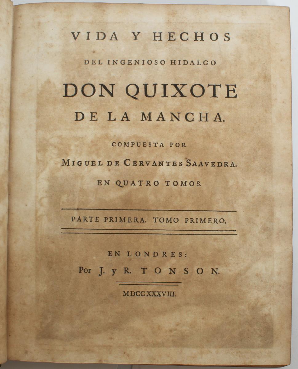 Vida Y Hechos DEL HIDALGO, DON QUIXOTE 1738 - Image 6 of 7