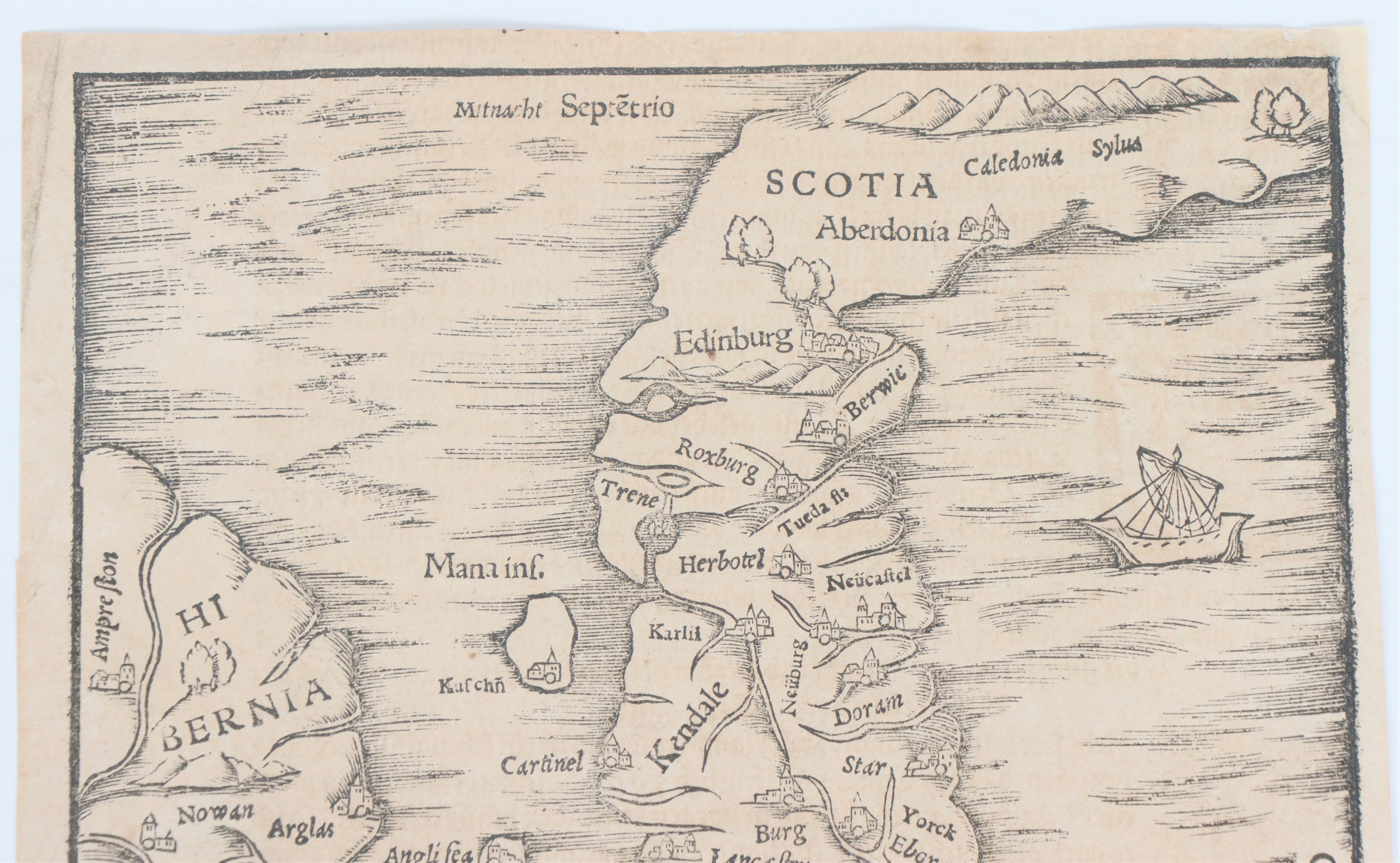 16th Century Map Of The British Isles - Image 2 of 8
