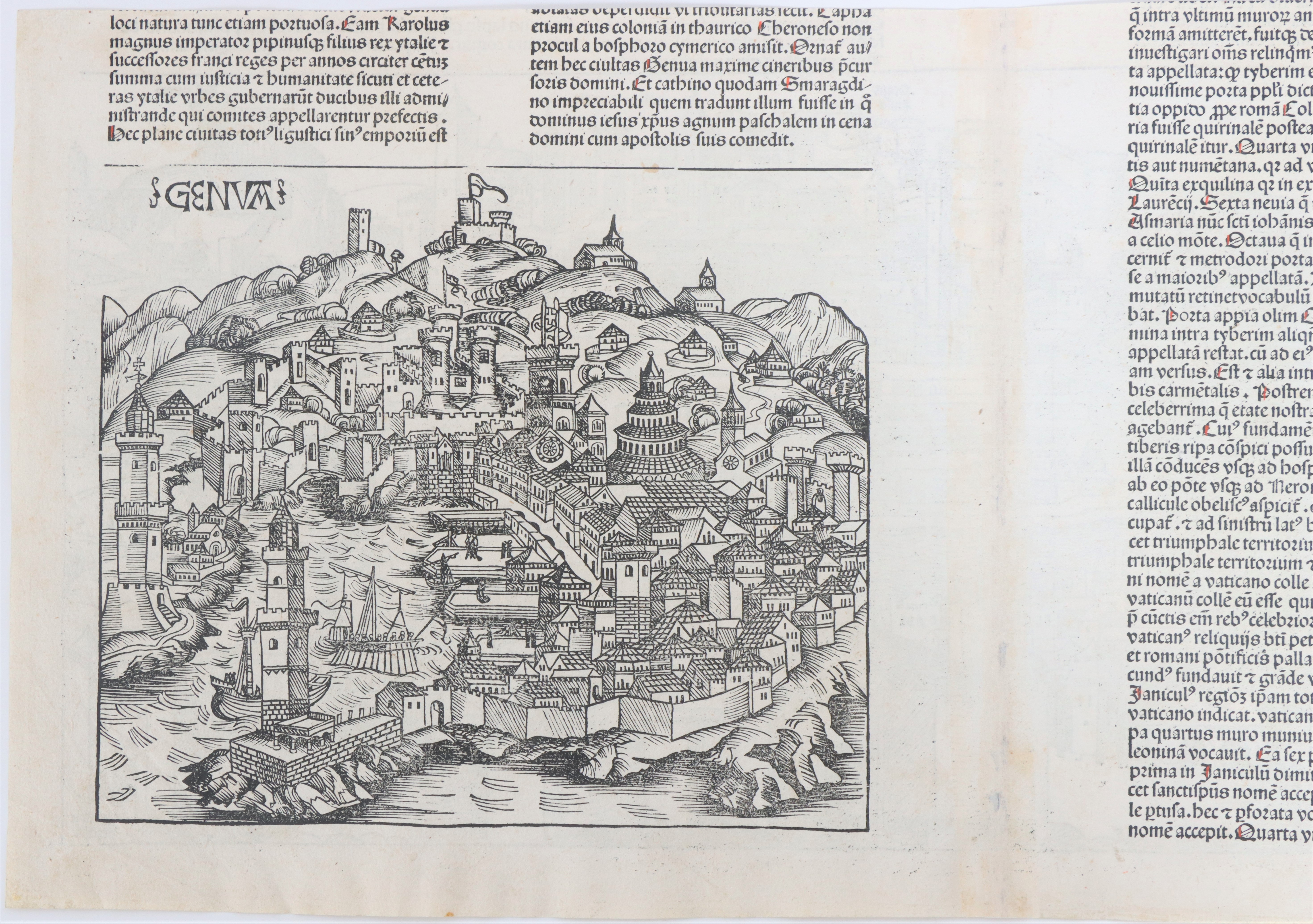 Late 15th Century Engraving of Rome - Image 7 of 11