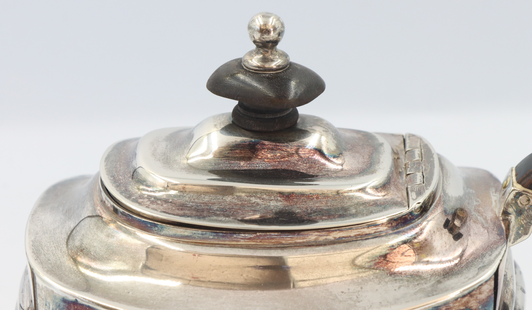 Early 19C English Georgian Sterling Teapot 9.42 oz - Image 3 of 14