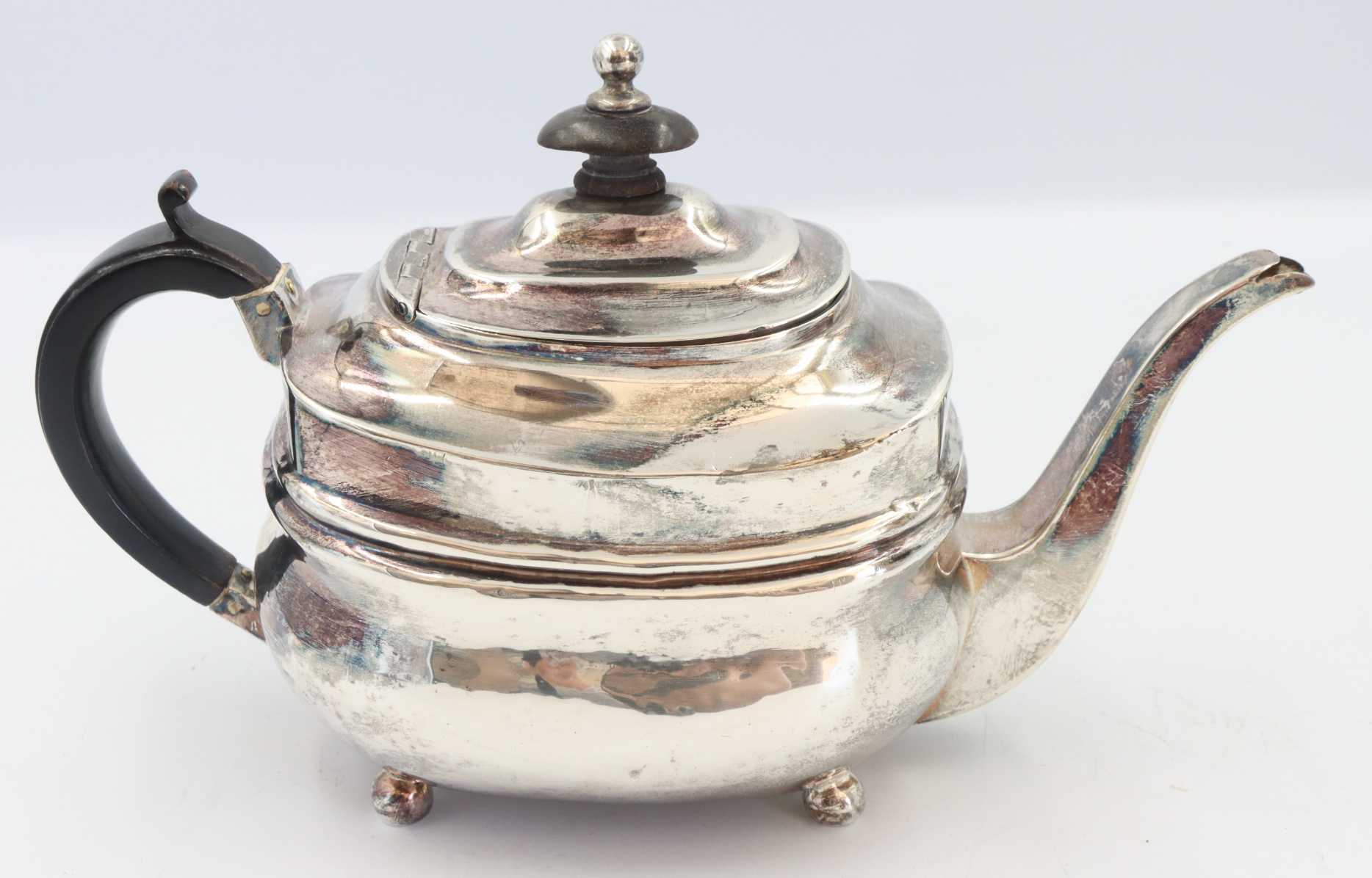 Early 19C English Georgian Sterling Teapot 9.42 oz - Image 10 of 14