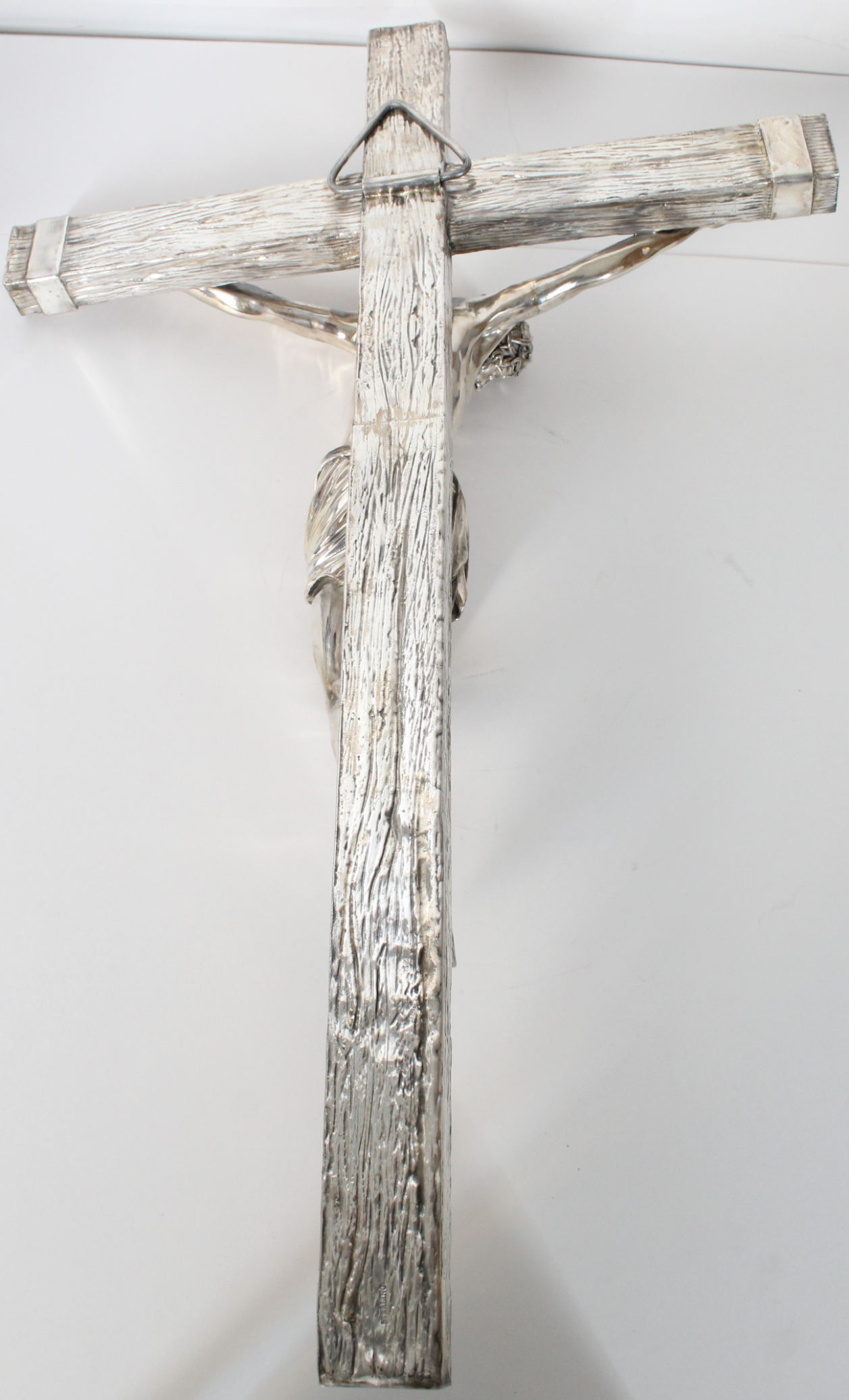 Large Italian 800 Silver Crucifix, 39 OZT - Image 13 of 17