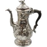 English George III Sterling Coffee Pot, 35.3 ozt