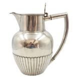 English Sterling Ribbed Coffee Server, 29 ozt