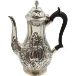 English Sterling Coffee Pot, 20.6 ozt