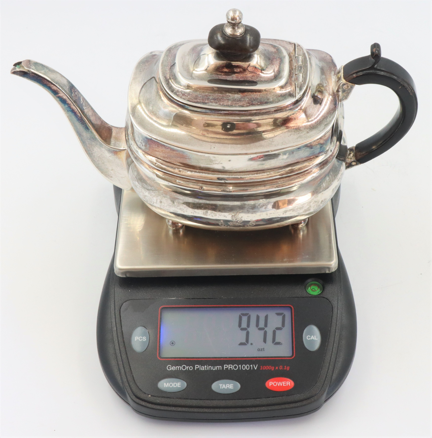 Early 19C English Georgian Sterling Teapot 9.42 oz - Image 14 of 14