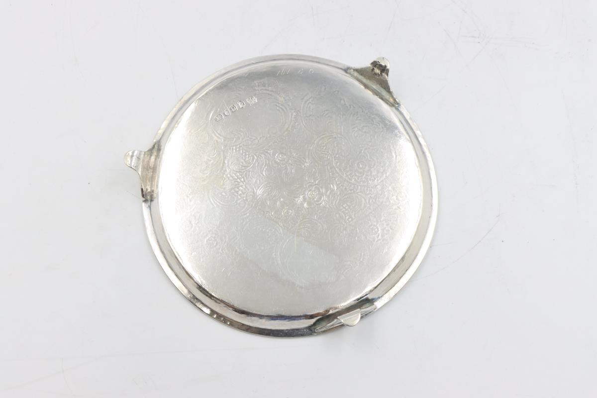 18C English Georgian Sterling Salver 4.39 ozt - Image 5 of 8