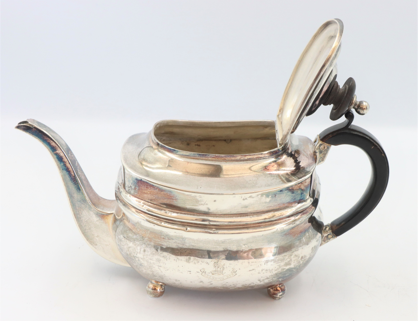 Early 19C English Georgian Sterling Teapot 9.42 oz - Image 8 of 14