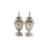 English Sterling Silver Classical Urns 24.3ozt
