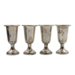 (4) Weighted Sterling Silver Cordials