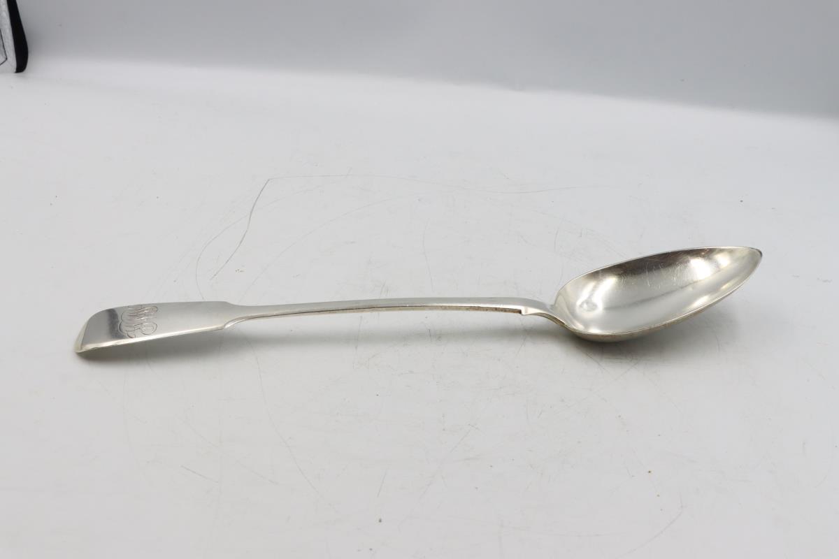 English Georgian Sterling Silver Spoon 3.86 ozt - Image 10 of 17