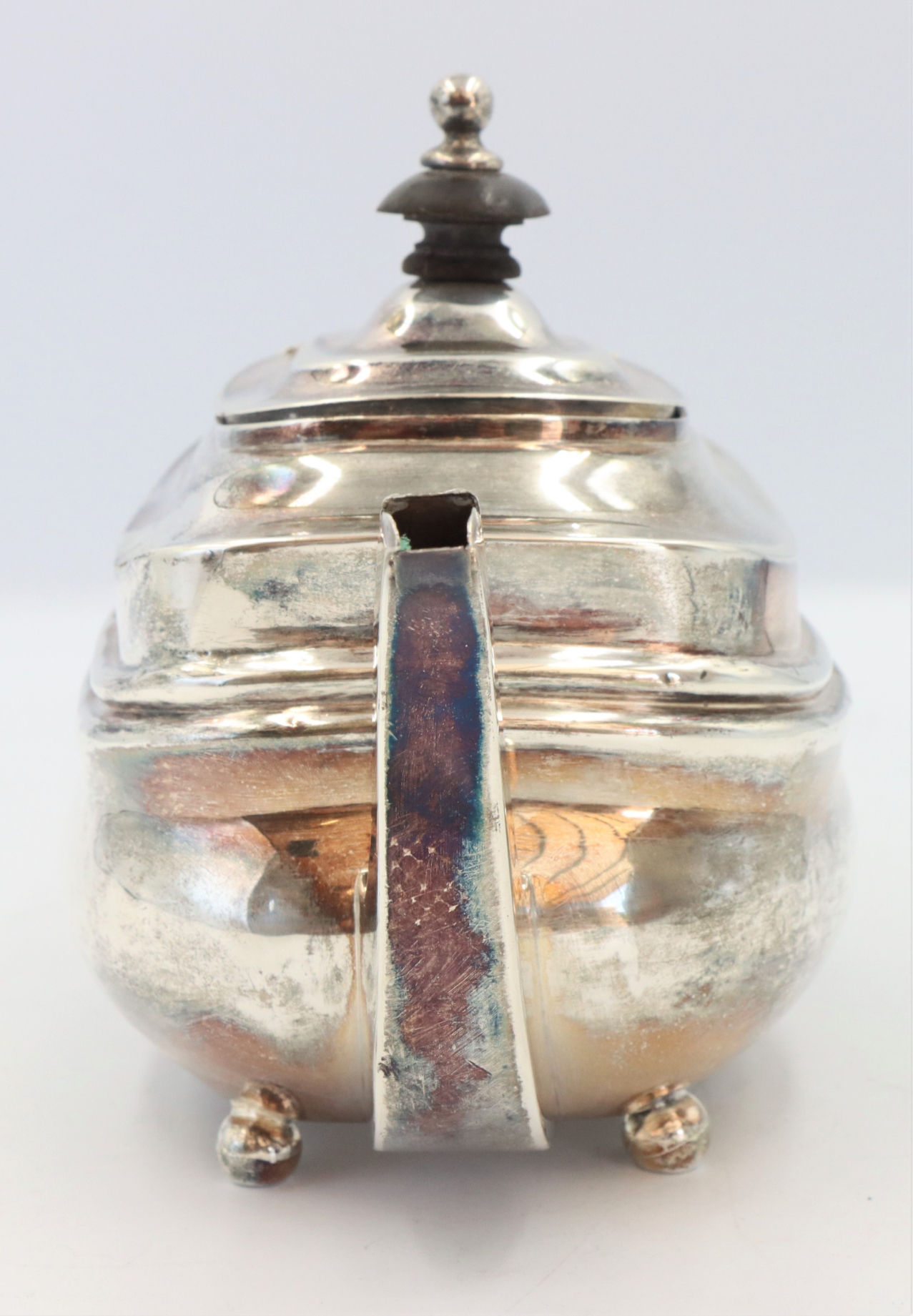 Early 19C English Georgian Sterling Teapot 9.42 oz - Image 12 of 14