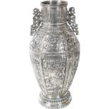 Exquisite Chinese Silver Urn 33 OZT