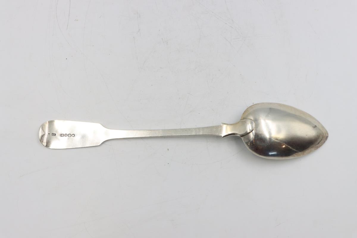 English Georgian Sterling Silver Spoon 3.86 ozt - Image 12 of 17
