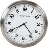 Stainless Steel Tiffany & Co Travel Gift Clock