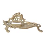 Ornate Brass Inkwell