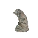 Egyptian Bronze Cat Sculpture Figure