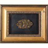 Antique Ladies Belt Buckle in Shadow Box